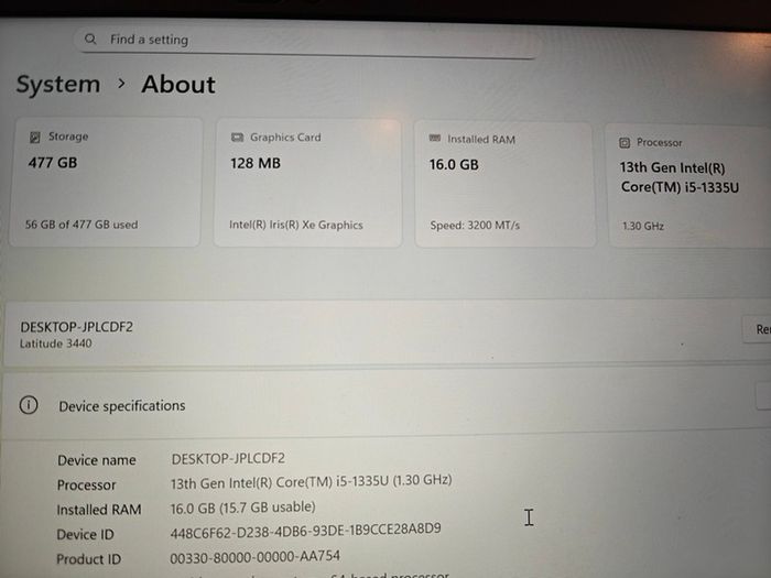 Dell Latitude 3440 Laptop | i5 (13th gen) | 16GB | 512GB | 14" FHD | Dell Warranty