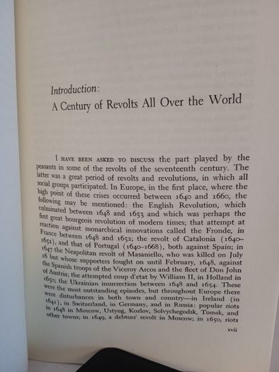 Peasant Uprisings in Seventeenth-Century France, Russia and China by Ronald Mousnier (HQ566)