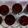 Vintage Luminarc Cavalier Ruby Red Glasses Image 2