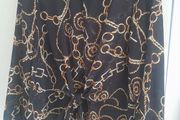 ladies print tie front blouse