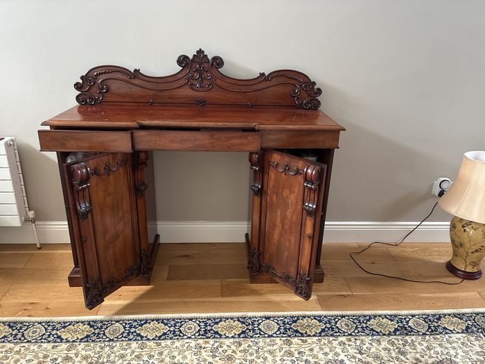 Victorian Mahogany Pedestal Sideboard