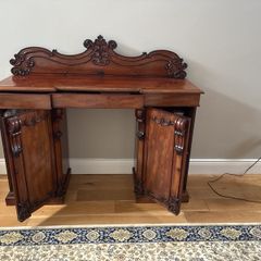 Victorian Mahogany Pedestal Sideboard