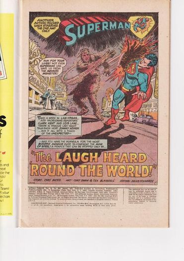 Action Comics #450 The Laugh Heard Around The World 1975 Dc Bronze Age Comic