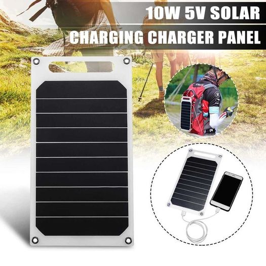 5V 10W DIY Solar Panel Slim Light USB Charger Charging Portable Power Bank Pad Universal For Phone Lighting Car Charger