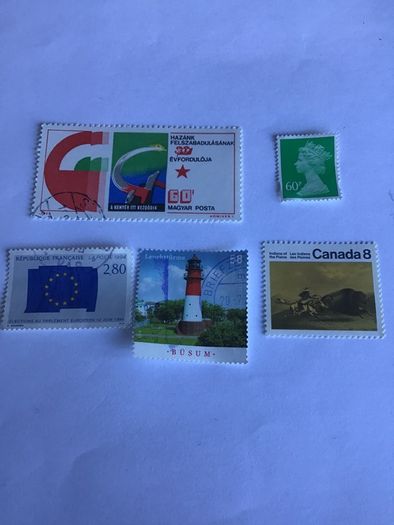 5 World stamps