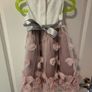 Beautiful pink and white occasion christening wedding party dress by monsoon 12-18 months Image 3
