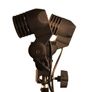Twin E27 Lamp Bulb Holder with Umbrella Bracket Adjustable Light Mount Image 3