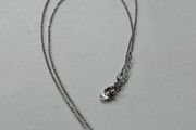 Sterling Silver Necklace with Double Butterfly Pendant