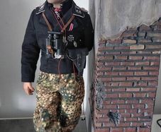 1/6 Scale DID German WSS Panzer Commander WWII WW2 Figure Custom