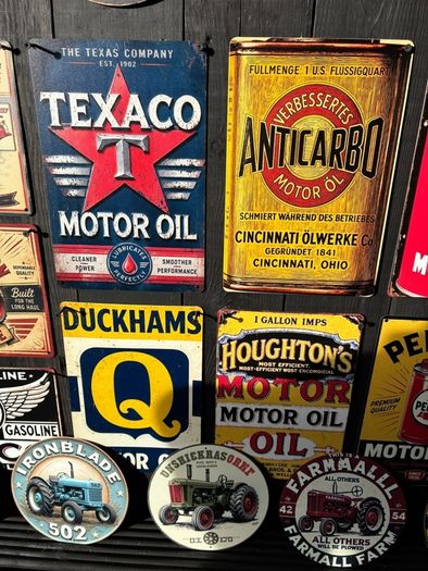 vintage metal signs