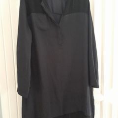 ZARA Black and Navy Sheer Dress.