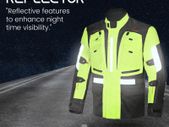 SALE! | MZB Thunder Mens All Season Motorcycle Touring Waterproof Textile Jacket - Black/Neon