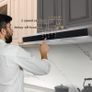 60cm Cooker Hood, 3 Speed Extractor Fan with Touch Control, LED Light, Carbon Filter, Wall or Under Cabinet Mounted Kitchen Extractor Hood, Recirculation & Duct Modes Image 8