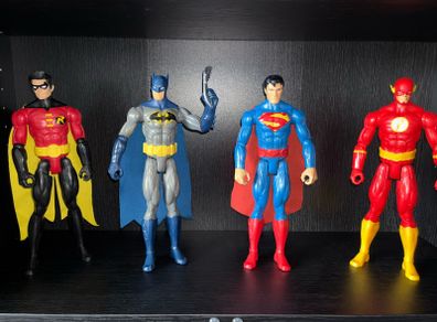 Mattel DC Comics 12 Inch Figures - Batman Superman Robin Flash