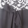 "J'Aime la Vie" Black Lace-Fronted Dress. Image 4