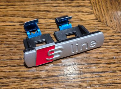 Audi S Line Grill Badge