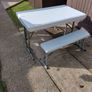 Folding table and benches Image 3