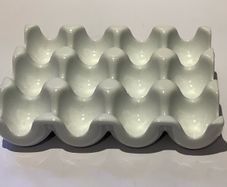 White Ceramic Egg Holder