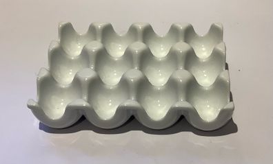 White Ceramic Egg Holder