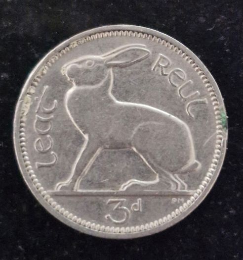 Ireland 1939 3 pence 3d Low Mintage coin