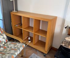 Furniture - table chairs , glass coffee table , book case