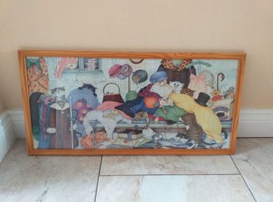 Cat Jigsaw Framed Picture