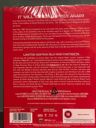 4 Abel Ferrara Limited Edition/Special Edition 4K/Blu Ray - New Mint
