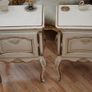 Pair of Antique French Painted Oak Bedside Cabinets Image 2