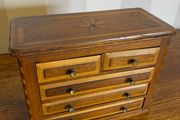 A fabulous Victorian miniature inlaid apprentice piece.