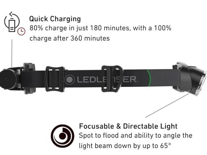 Ledlenser MH10 600lm Rechargeable head torch