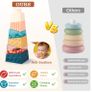Sensory Toys Stacking Toys for Babys 2 3 Year Olds, Montessori Baby Toys Toddler 18+ Months, Early Educational Sorting Balance Autism Toys, Building Blocks Irregular Image 3