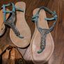 3 pairs sandals- uk6 Image 3