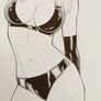 Original Comic Art of DC Lady Hawk by Rubismar de Costa Image 3