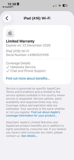 iPad A16 / 128GB silver