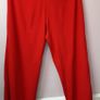 Red trousers vintage elastic waist tag attached Image 3