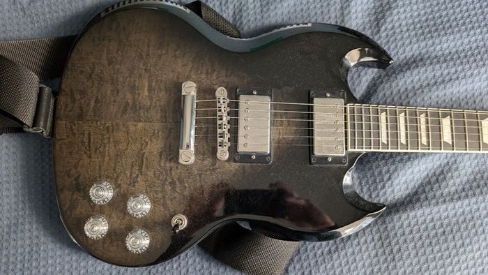 Epiphone SG Modern Figured Trans Black Fade - Electric Guitar