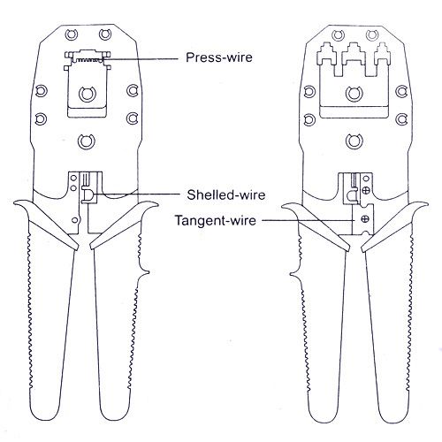 New RJ45 RJ11 Cat5e Network Lan Cable Cutter Crimping Crimper Crimp Tool #294