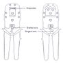 New RJ45 RJ11 Cat5e Network Lan Cable Cutter Crimping Crimper Crimp Tool #294 Image 3