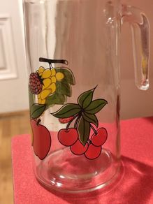 Borgonova Lemonade Jug Pitcher Vintage Retro