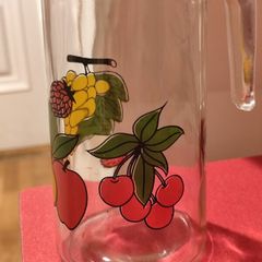 Borgonova Lemonade Jug Pitcher Vintage Retro