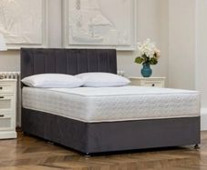 Double divan bed and mattress