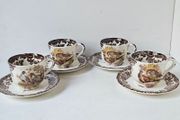 Palissy Royal Worcester Game Series Coffee Cups Set