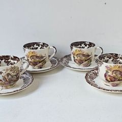 Palissy Royal Worcester Game Series Coffee Cups Set