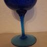 Large Blue Glass Vases Image 10