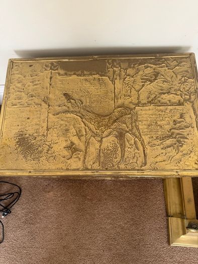Vintage Mid Century Brass Fireplace Fittings
