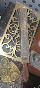 Antique razor strop and hone
