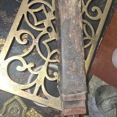Antique razor strop and hone