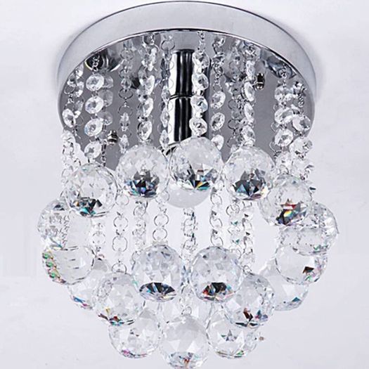 Mini Style 1-light Flush Mount Crystal Chandelier (FREE POSTAGE)