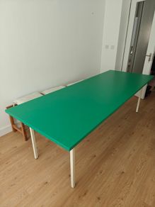 Dining table green table designer table contemporary