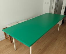 Dining table green table designer table contemporary